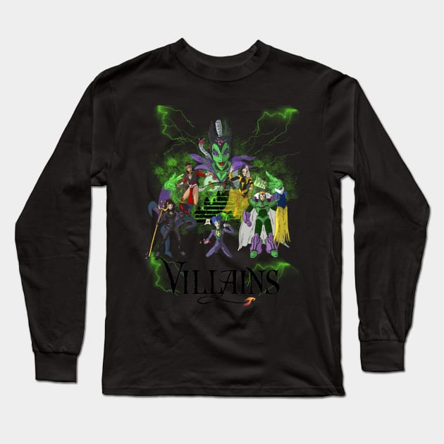 villians tee Long Sleeve T-Shirt by vampskills2n